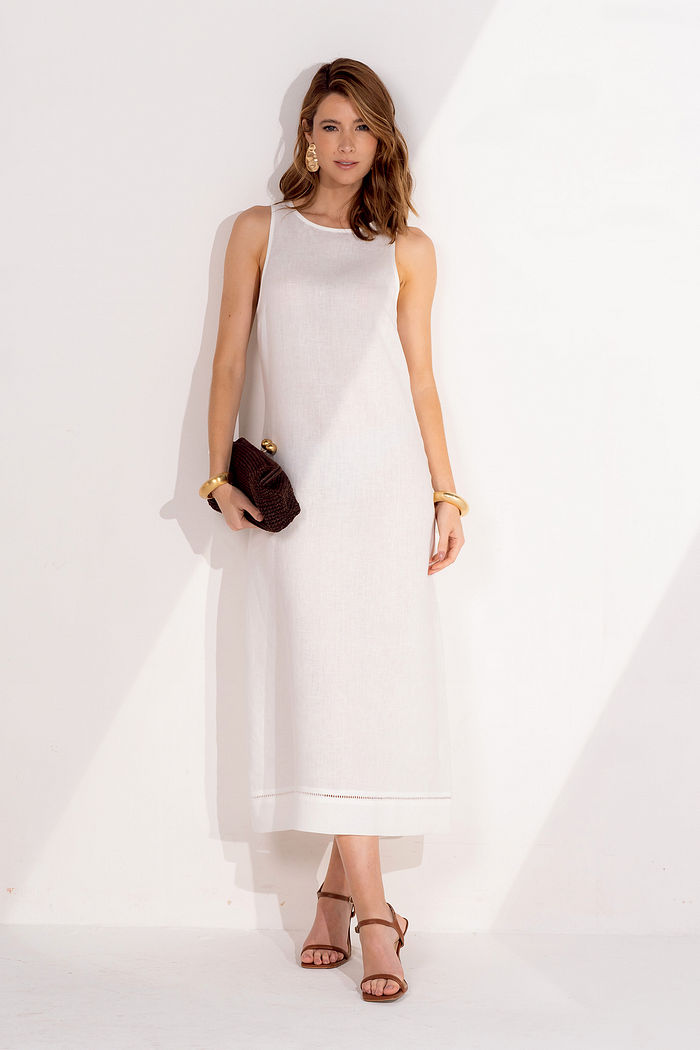 Vestido Linho Puro - Unique Chic