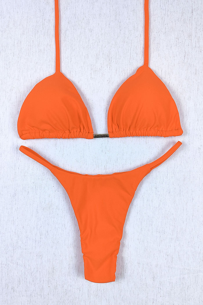 CONJUNTO SOL MARQUINHA | CORTININHA MÓVEL + CALCINHA SOL LARANJA CITRUS