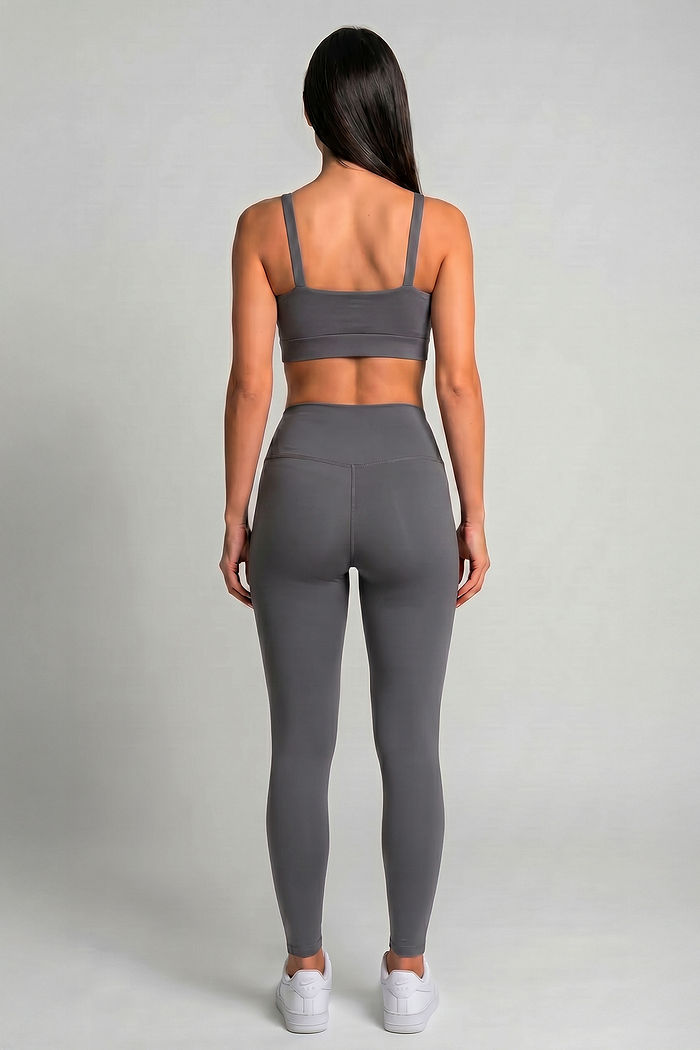 CONJUNTO FITNESS FEMININO TOP E LEGGING AÇO BENDITO FAROL