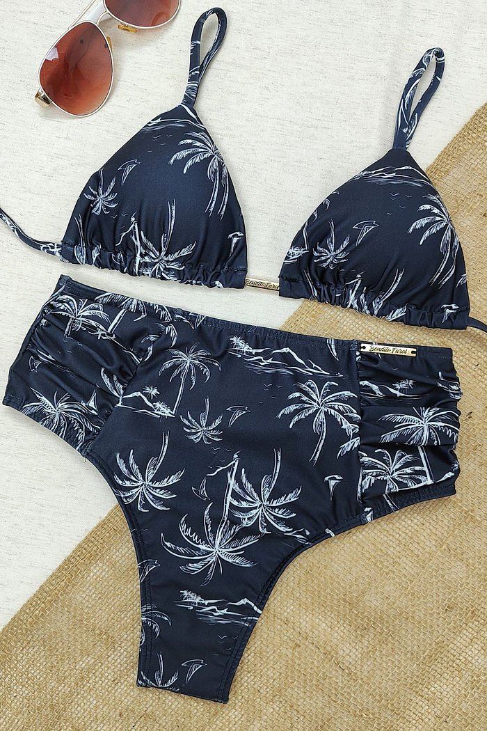 CONJUNTO BIQUÍNI | CORTININHA MÓVEL + HOT PANTS DRAPEADA TAYLOR