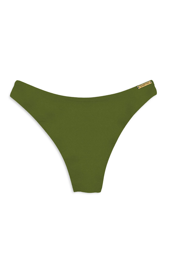 CALCINHA DE BIQUÍNI ASA DELTA | VERDE MILITAR LISO