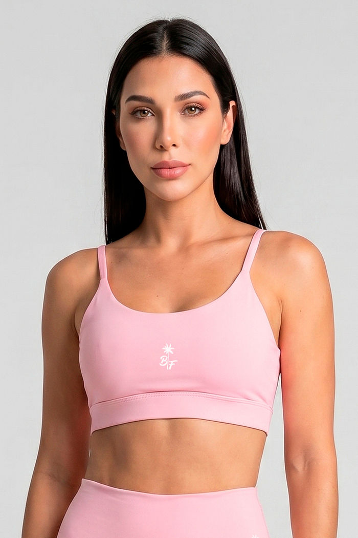 TOP FITNESS FEMININO CROPPED ALÇA GLOSS BENDITO FAROL