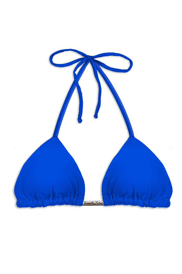 TOP DE BIQUÍNI CORTININHA | AZUL BIC