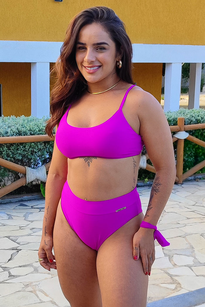 TOP DE BIQUÍNI CROPPED ALCINHA | LAÇO DE FITA