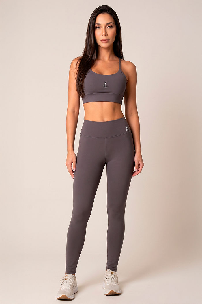 LEGGING FITNESS FEMININA AÇO BENDITO FAROL - ALTA COMPRESSÃO E ZERO TRANSPARÊNCIA