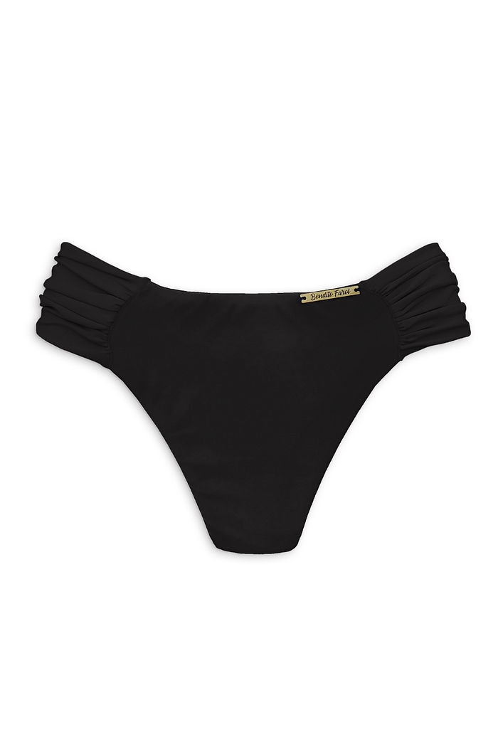 CALCINHA DE BIQUÍNI BORBOLETA INTEIRA | PRETO LISO