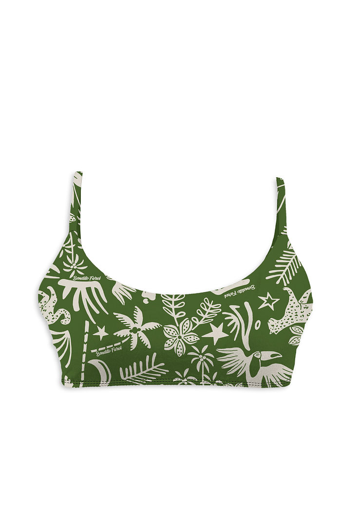 TOP DE BIQUÍNI CROPPED ALCINHA | OLIVA