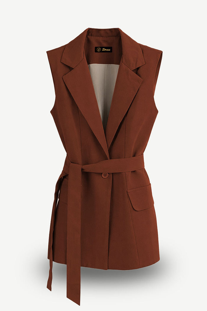 MAXI COLETE ALFAIATARIA VALÉRIA - TERRACOTA