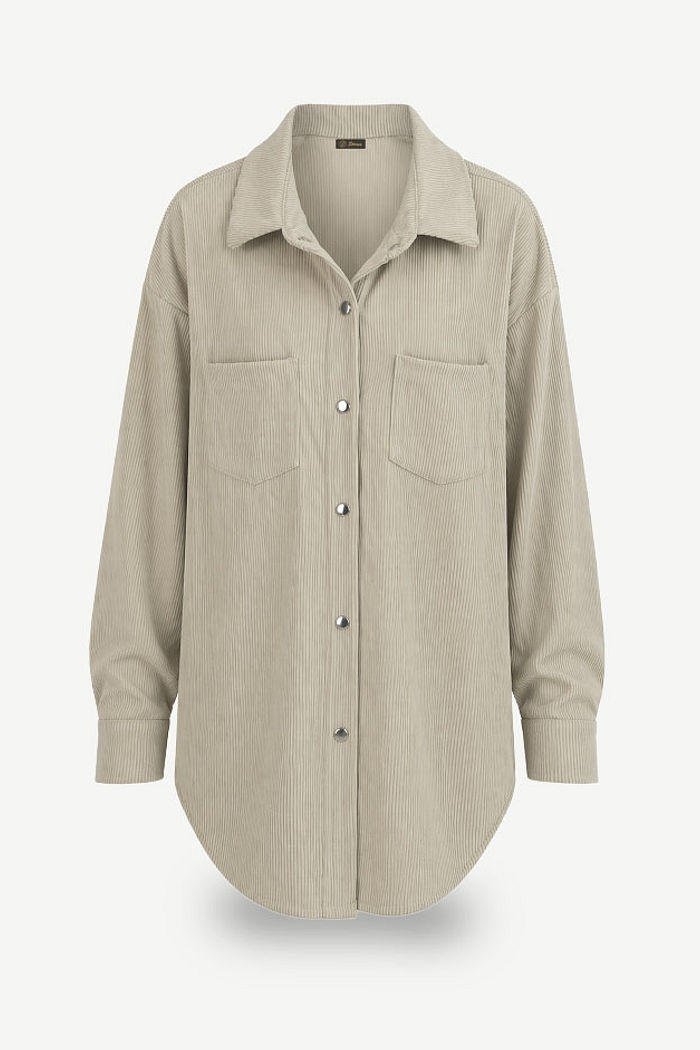 MAXI CAMISÃO VILMA - BEGE CLARO