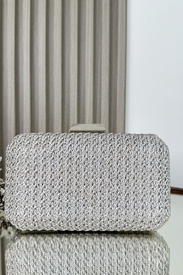 BOLSA CLUTCH EVA - PRATA