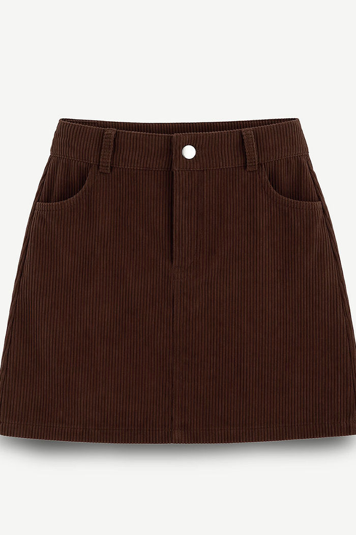 SAIA CURTA JULIETE - MARROM