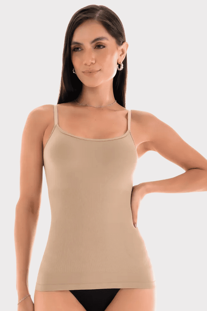 REGATA ZEE RUCCI MODELADORA SEM COSTURA C/ BOJO RENATA - BEGE