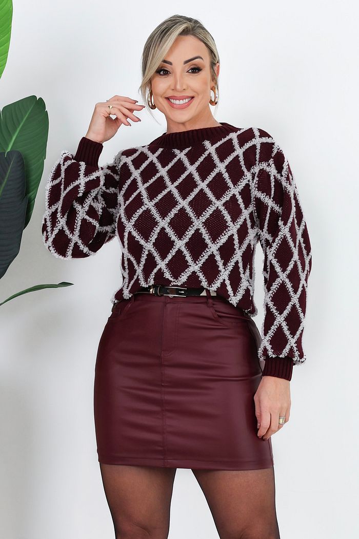 SAIA CURTA RESINADA MARILIA - VINHO