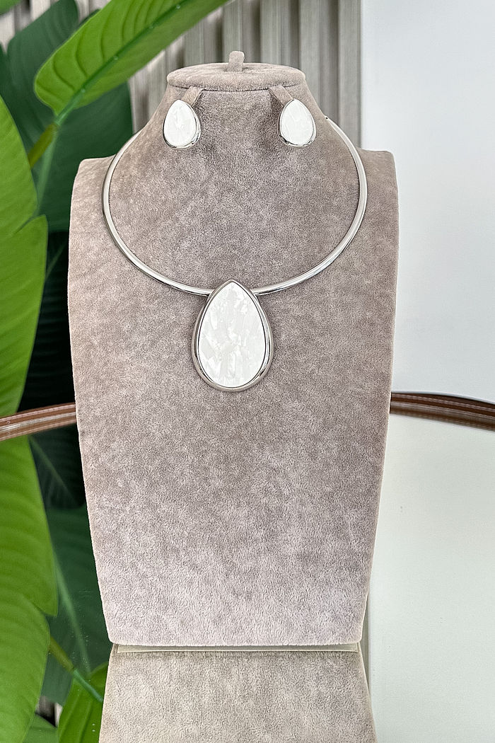 CONJUNTO COLAR E BRINCO LUPITA - PRATA