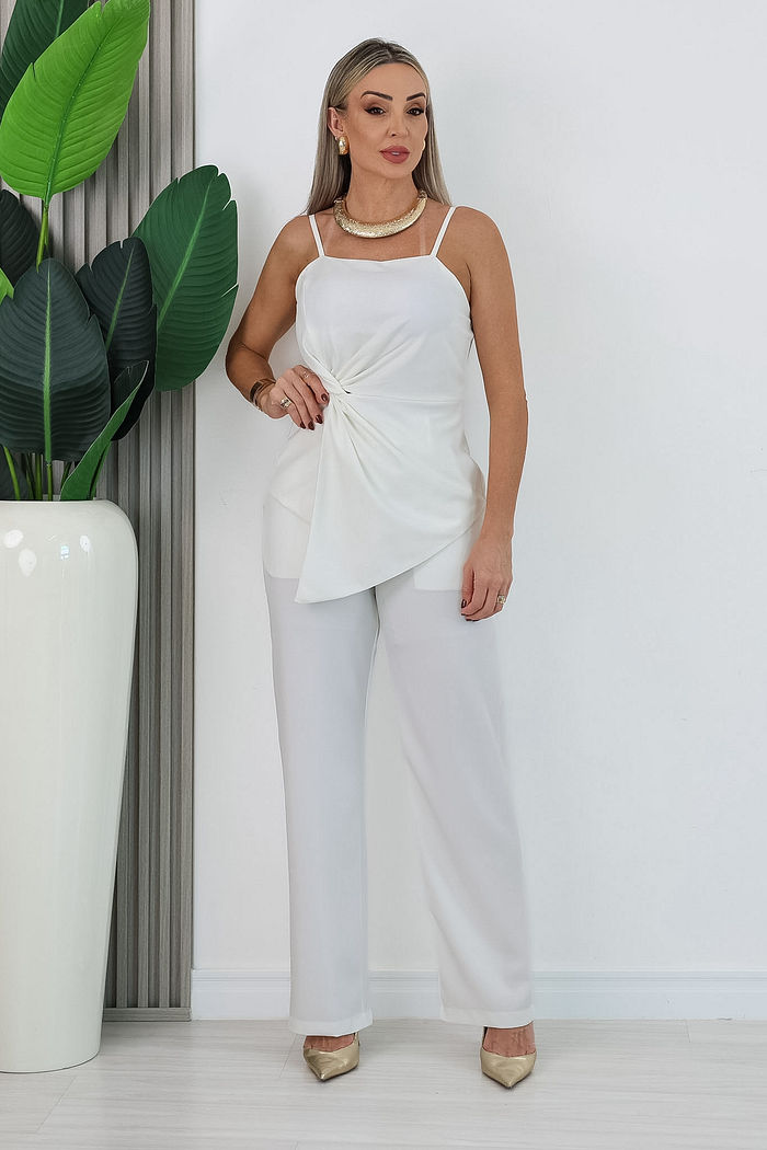 CONJUNTO ALFAIATARIA FLORA - OFF