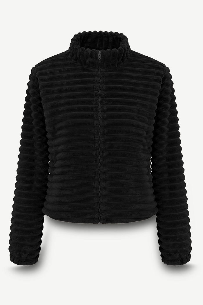 JAQUETA BOMBER PELUCIADA SOFIA - PRETO