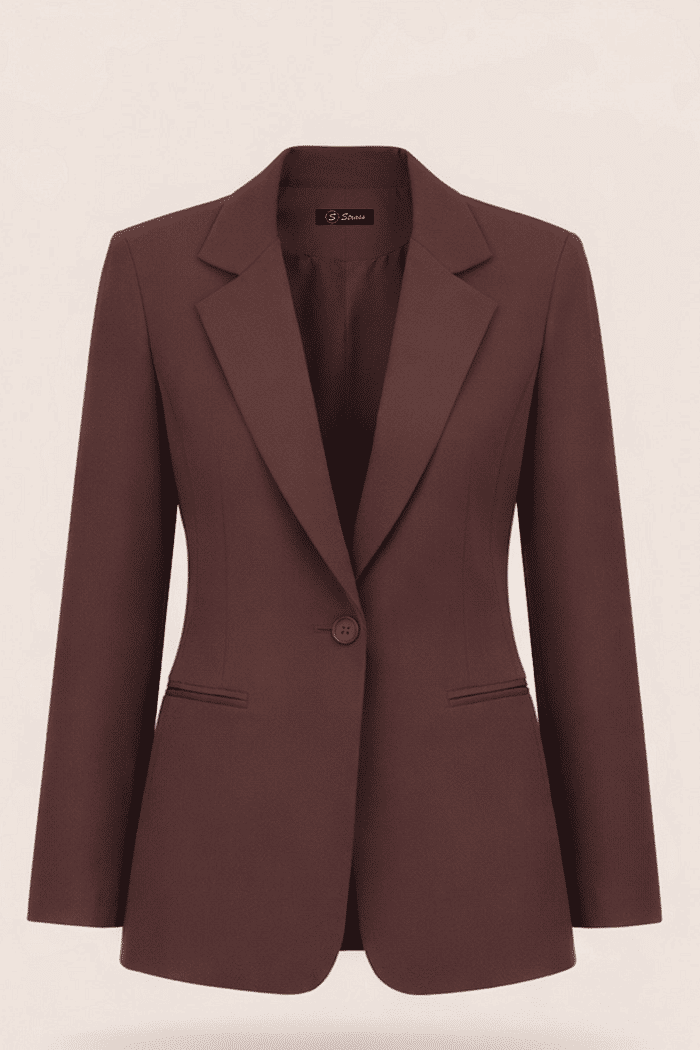 BLAZER ALFAIATARIA FERNANDA - MARROM CAFÉ