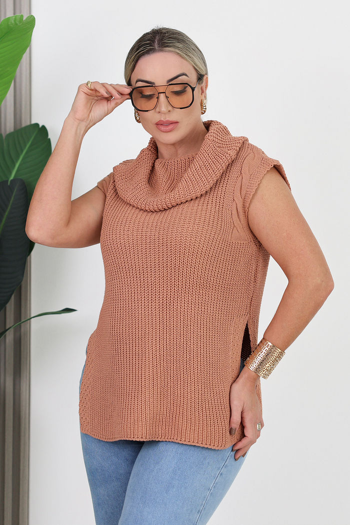 COLETE ALONGADO TRICOT GLÓRIA