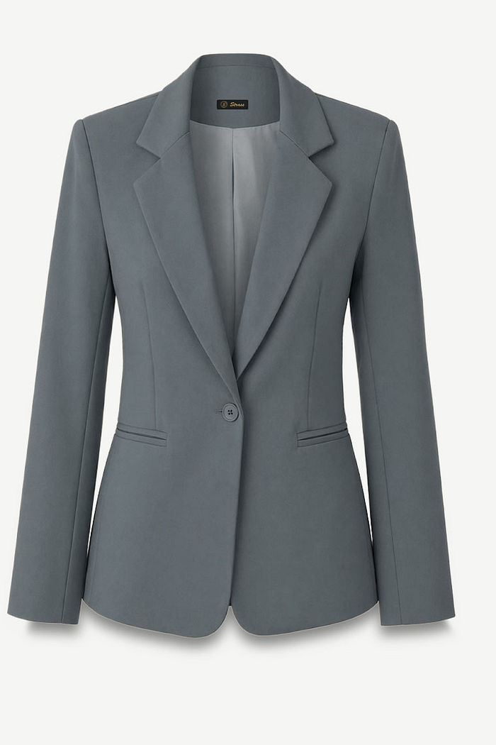 BLAZER ALFAIATARIA FERNANDA - CINZA