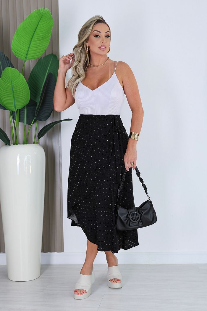 SAIA TRANSPASSADA MORGANA - PRETA C/ POÁ