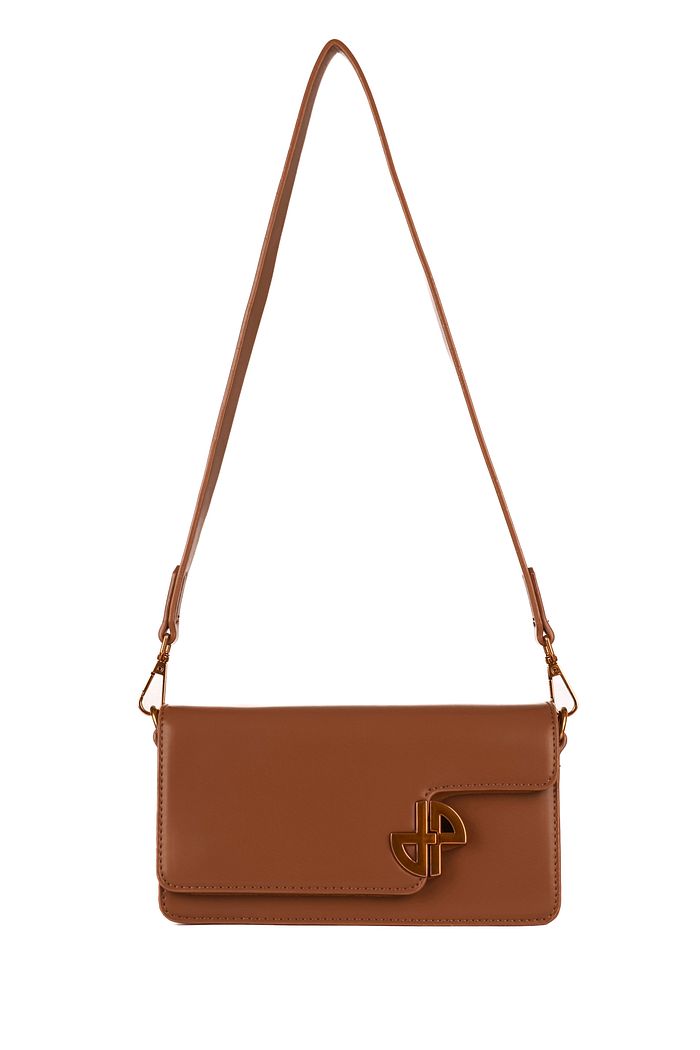 BOLSA COURO ECO LUPITA - CARAMELO