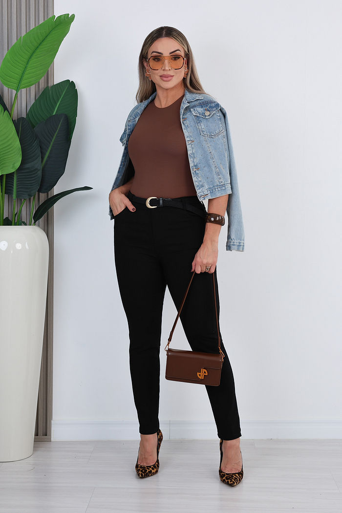 CALÇA SARJA MILENA - PRETO