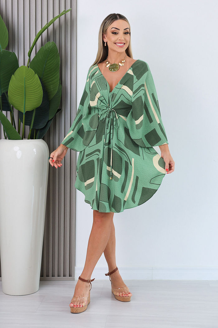 VESTIDO AMPLO LIANDRA - VERDE