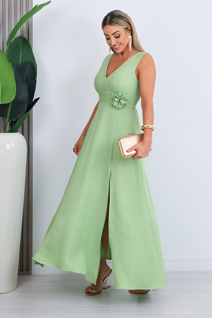VESTIDO LONGO VIRGINIA - VERDE