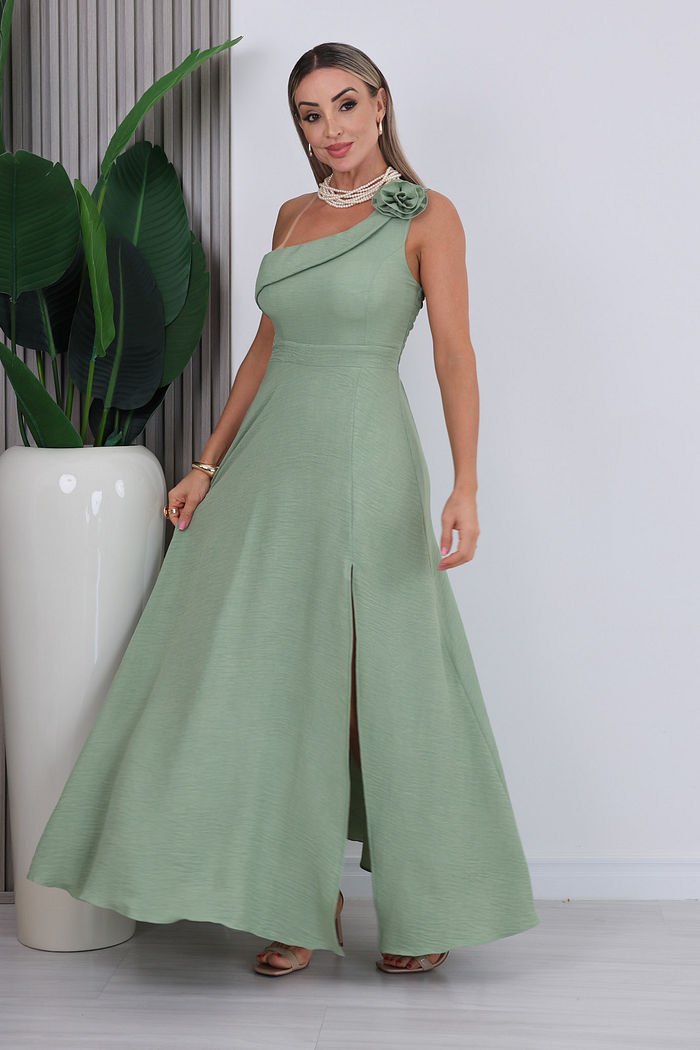 VESTIDO MANGA NULA JUSSARA - MENTA