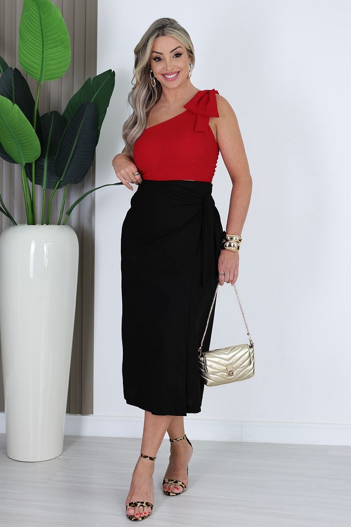 SAIA TRANSPASSADA VISCOLINHO SUELI - PRETO