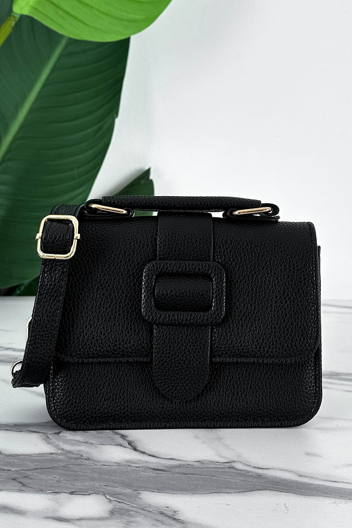BOLSA COURO ECO MINI CLÉO - PRETO