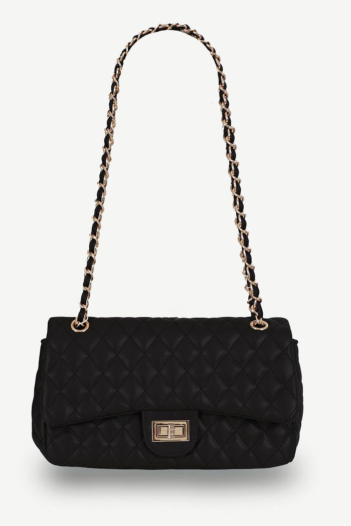 BOLSA COURO ECO MANUELA - PRETO