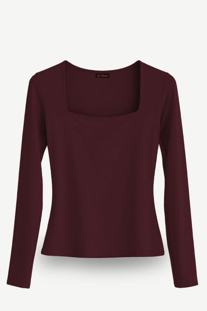 BLUSA MANGA LONGA DALIA - MARSALA