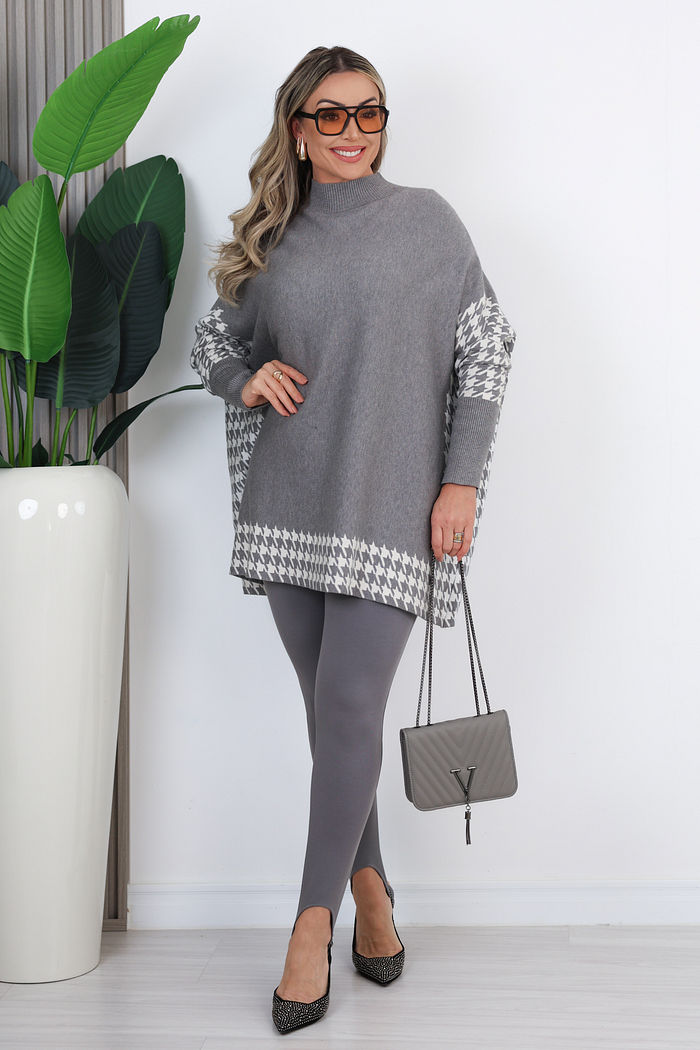 MAXI TRICOT MODAL MAIARA - CINZA