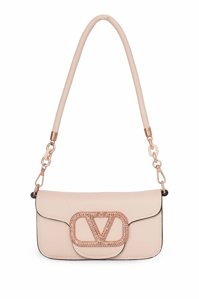 BOLSA TIRACOLO COURO ECO FERNANDA - BEGE CLARO