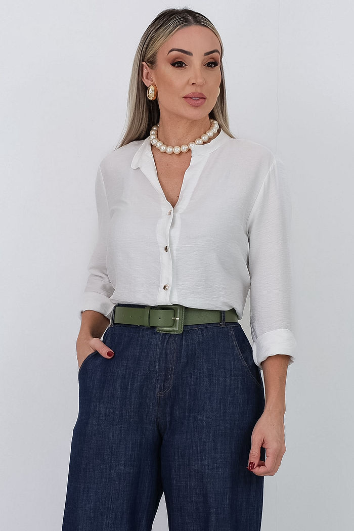 CAMISA MANGA LONGA ROSANA - OFF