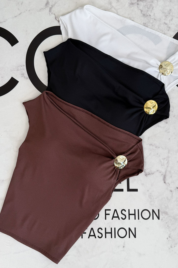 BLUSA C/ FIVELA DOURADA GENI