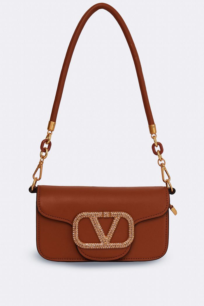 BOLSA TIRACOLO COURO ECO FERNANDA - TELHA