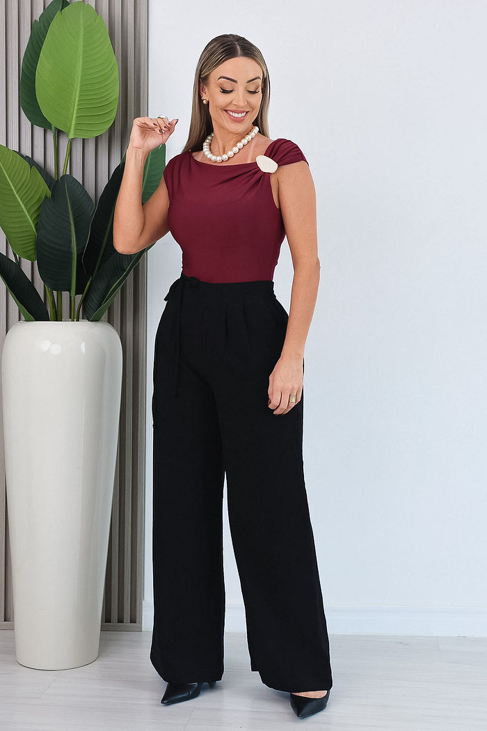 CALÇA PANTALONA TAINÁ - PRETO