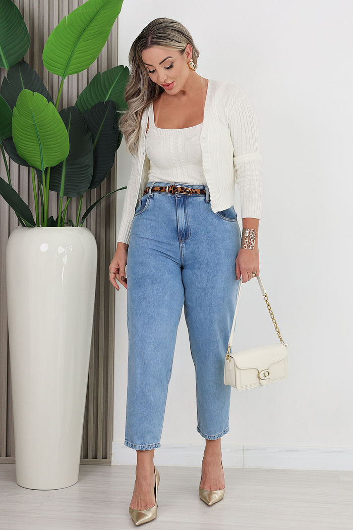 CALÇA JEANS SLOUCHY MIRANDA - JEANS CLARO