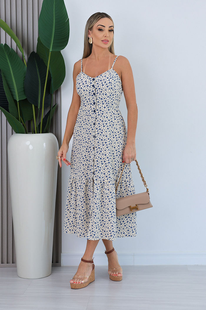 VESTIDO ALÇA FINA KEISE