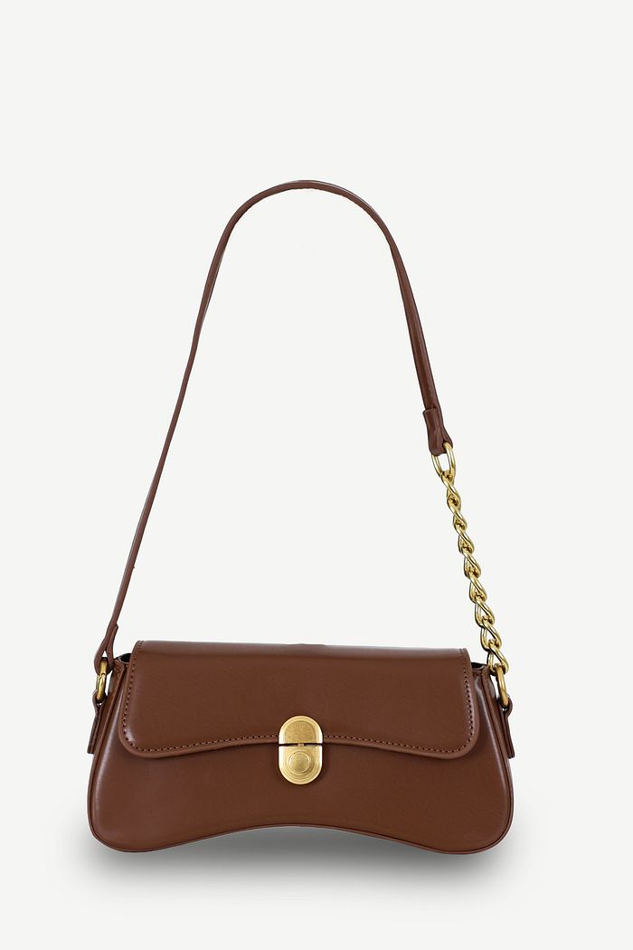 BOLSA COURO ECO TAINARA - MARROM