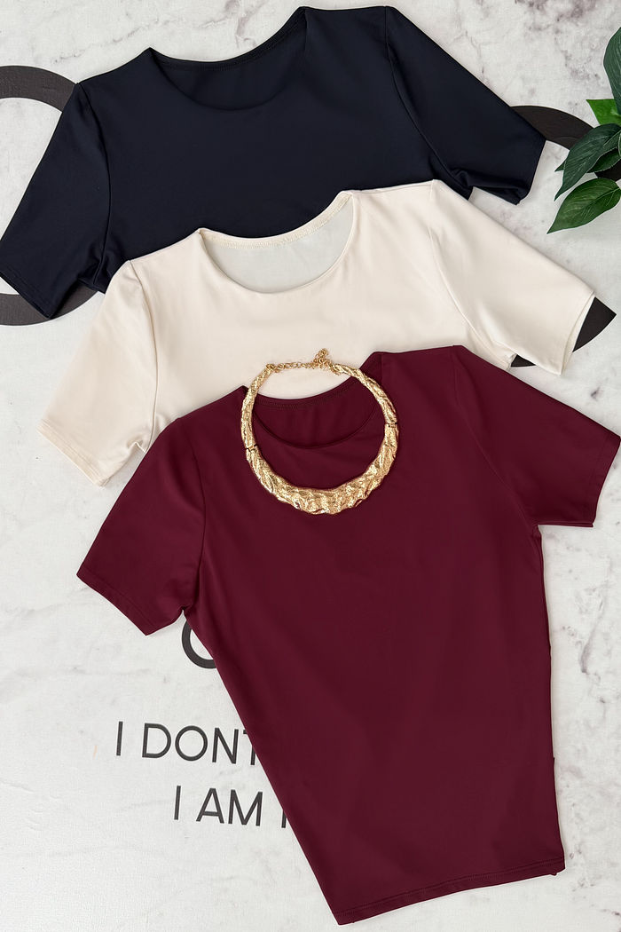 BLUSA POLIAMIDA MANGA CURTA ELIANA