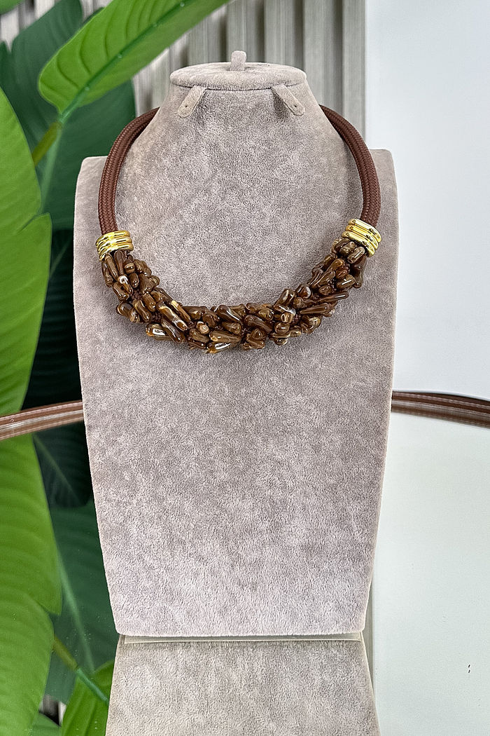 COLAR VIVI - MARROM