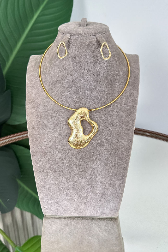 CONJUNTO CHOKER E BRINCO FLÁVIA