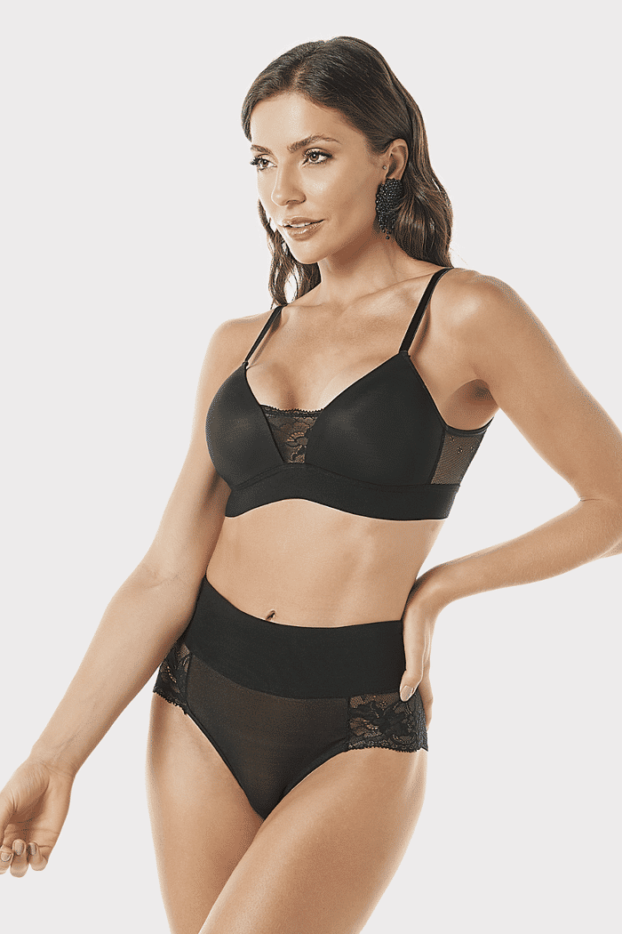 SUTIÃ DEMILLUS TRIÂNGULO RENDADO C/ BOJO ALICIA