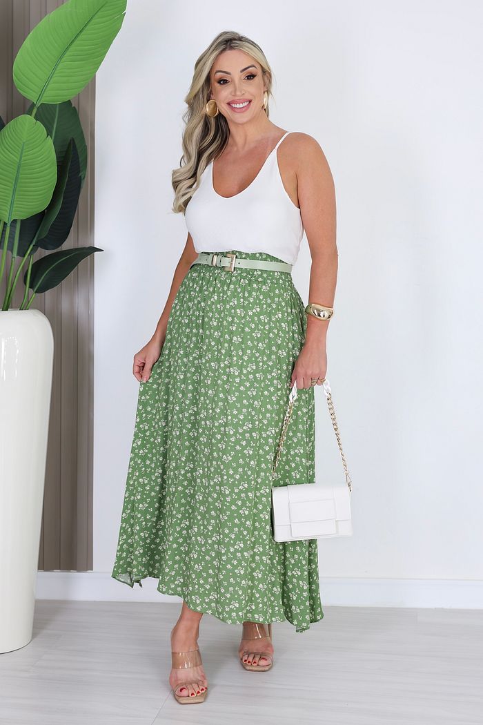 SAIA LONGUETE C/ FENDA ESTELA - FUNDO VERDE