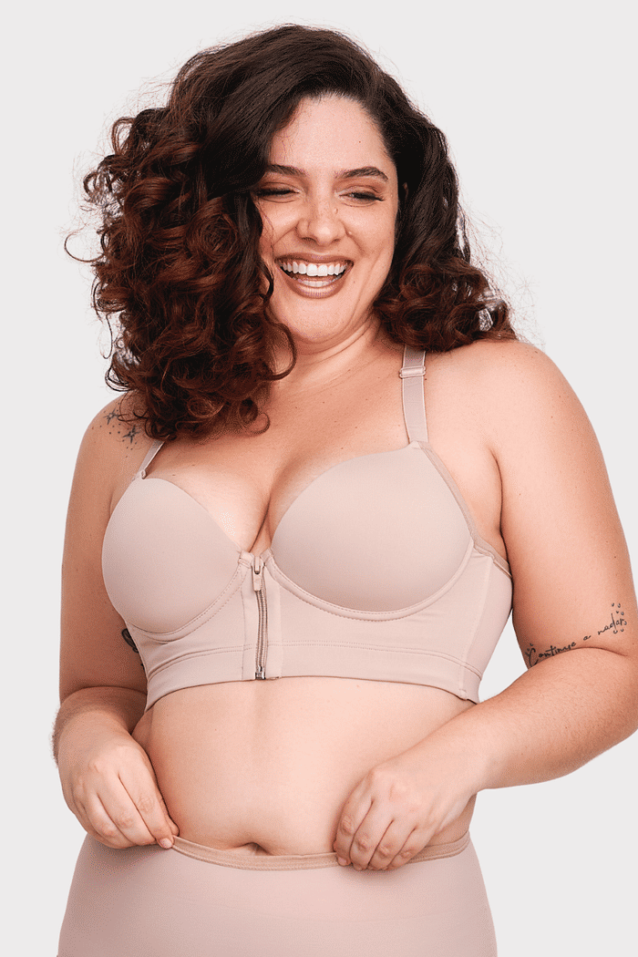 SUTIÃ BOJO REGATA C/ ZÍPER PLUS SIZE MARIANA
