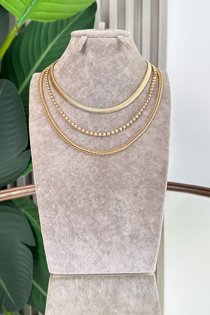 COLAR DOURADO 3 EM 1 LOISE