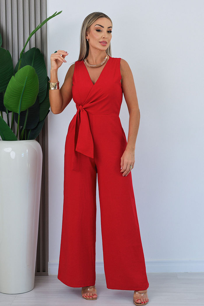 MACACÃO LONGO ROSI - VERMELHO